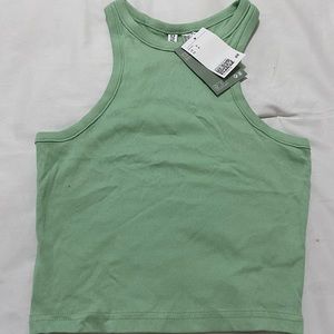 Cropped Green Tank Top New